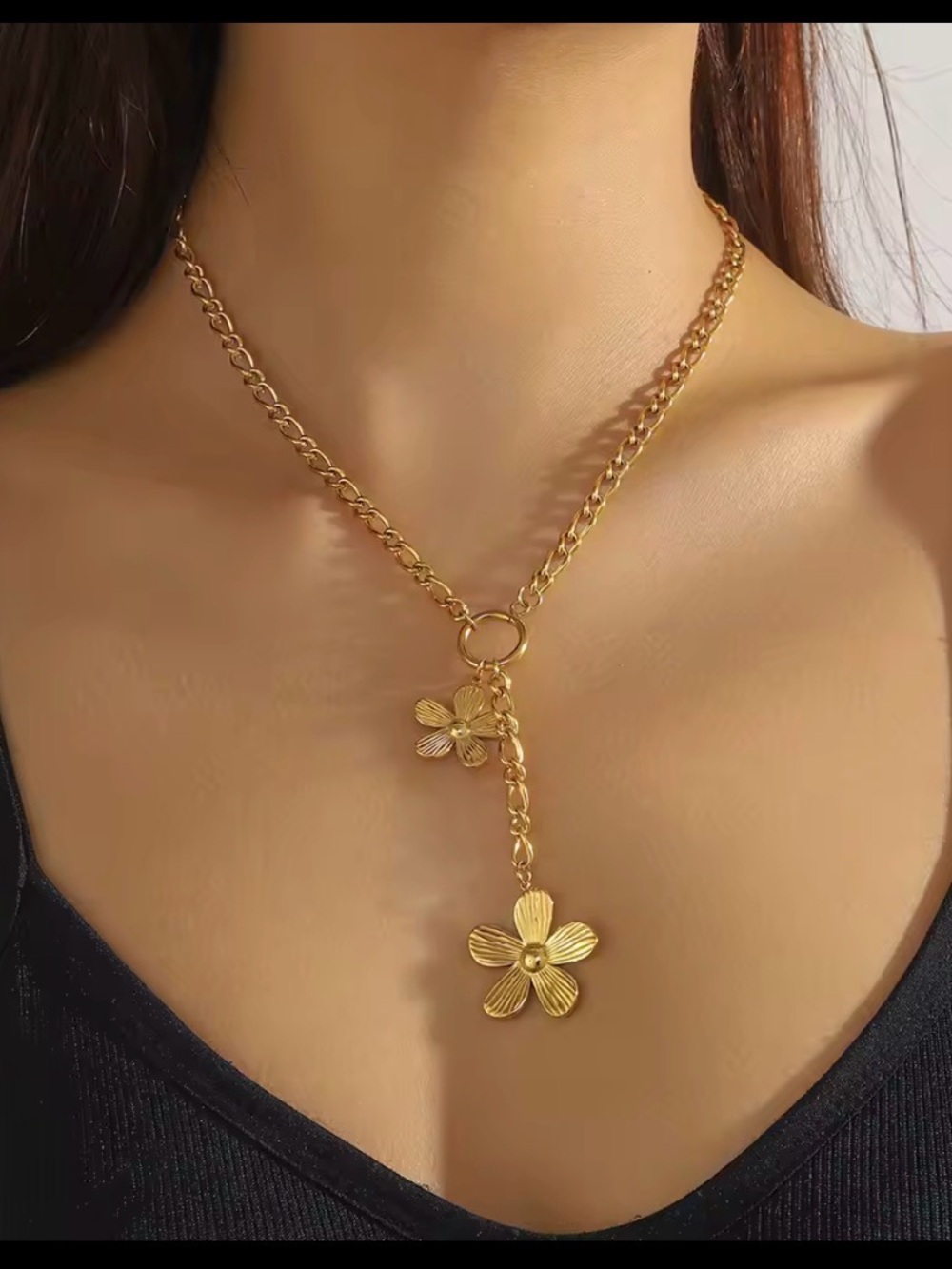 Waterproof gold plated stainless steel Necklace